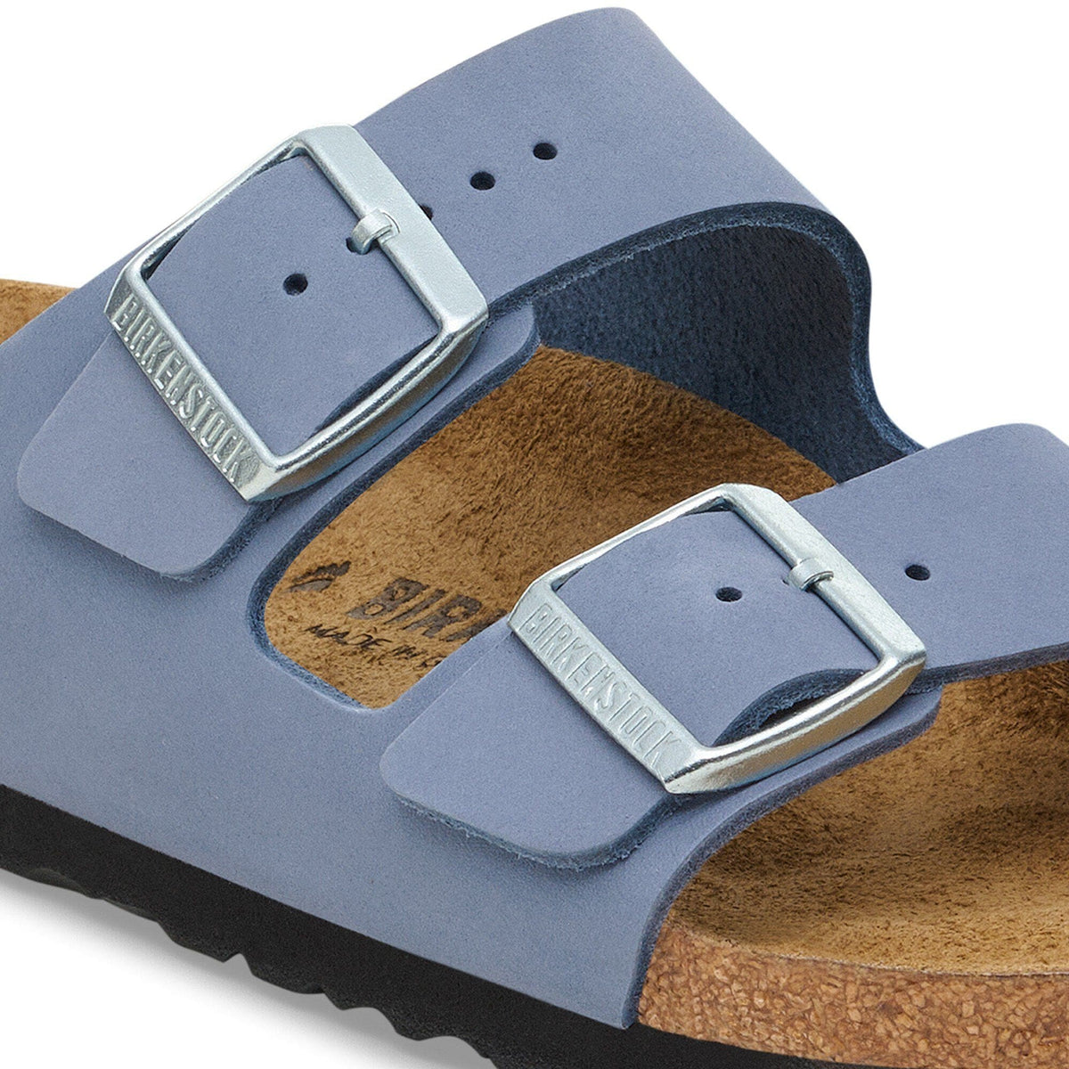 Arizona Nubuck Leather in Color Stone Blue | Birkenstock