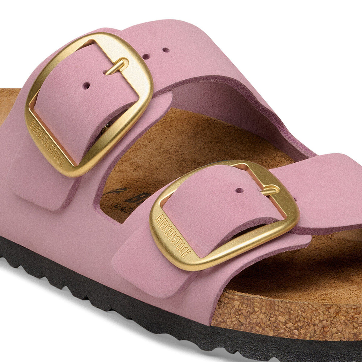 Arizona Big Buckle Nubuck Leather in Color Orchid | Birkenstock