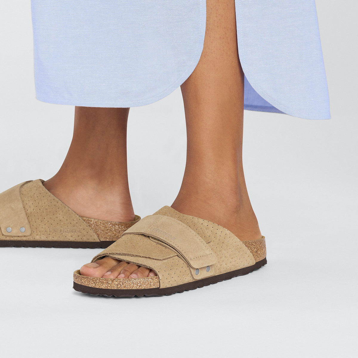 Kyoto Suede Embossed in Color New Beige | Birkenstock