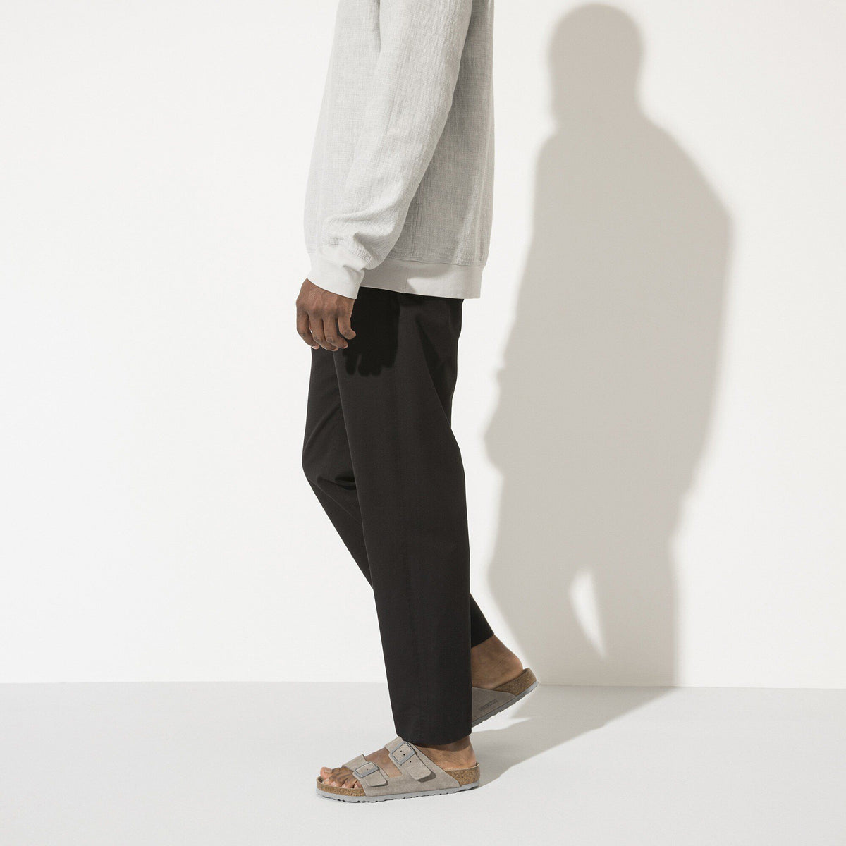 Arizona Soft Footbed Suede Leather in Color Stone Coin | Birkenstock