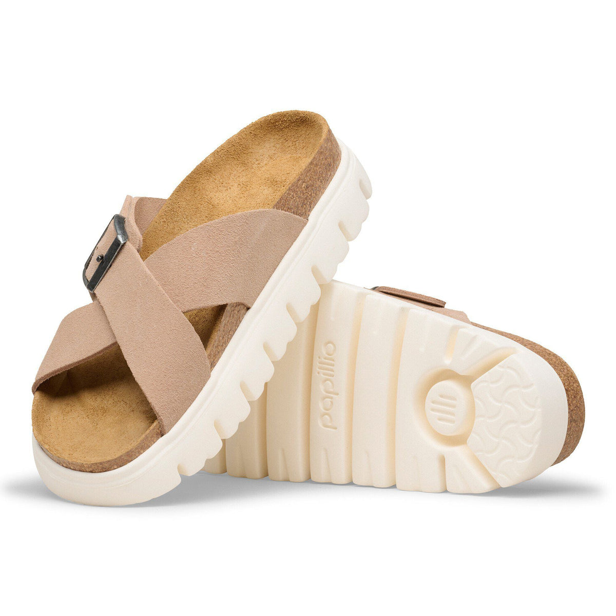 Siena Chunky Suede Leather in Color Warm Sand | Birkenstock