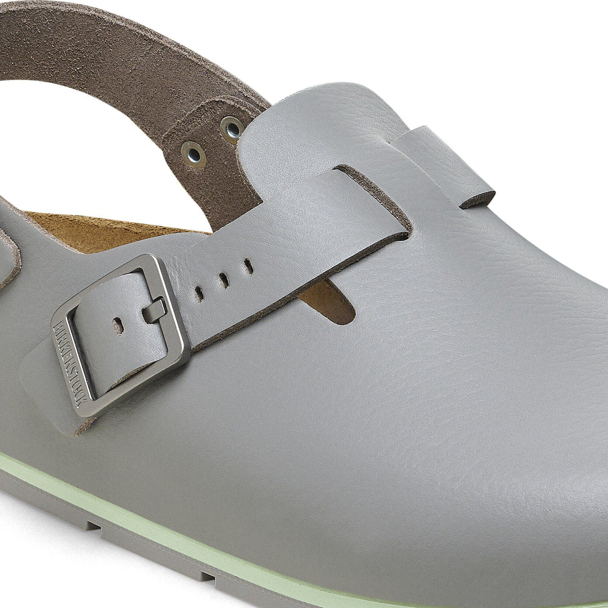 Tokio Pro Natural Coated Leather in Color Gun Metal | Birkenstock