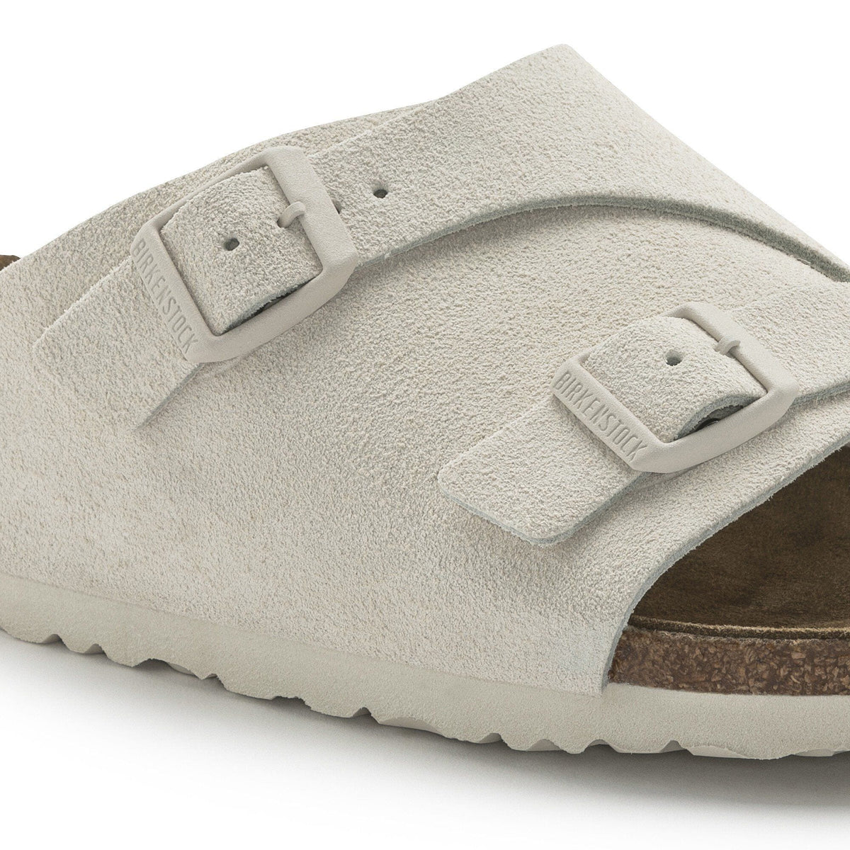 Zürich Suede Leather in Color Antique White | Birkenstock