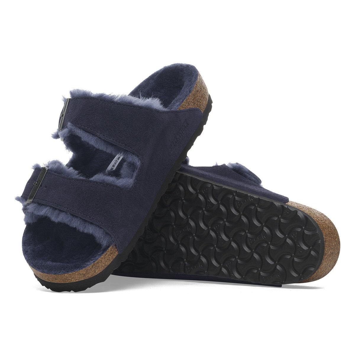 Arizona Shearling Suede Leather in Color Midnight Blue | Birkenstock