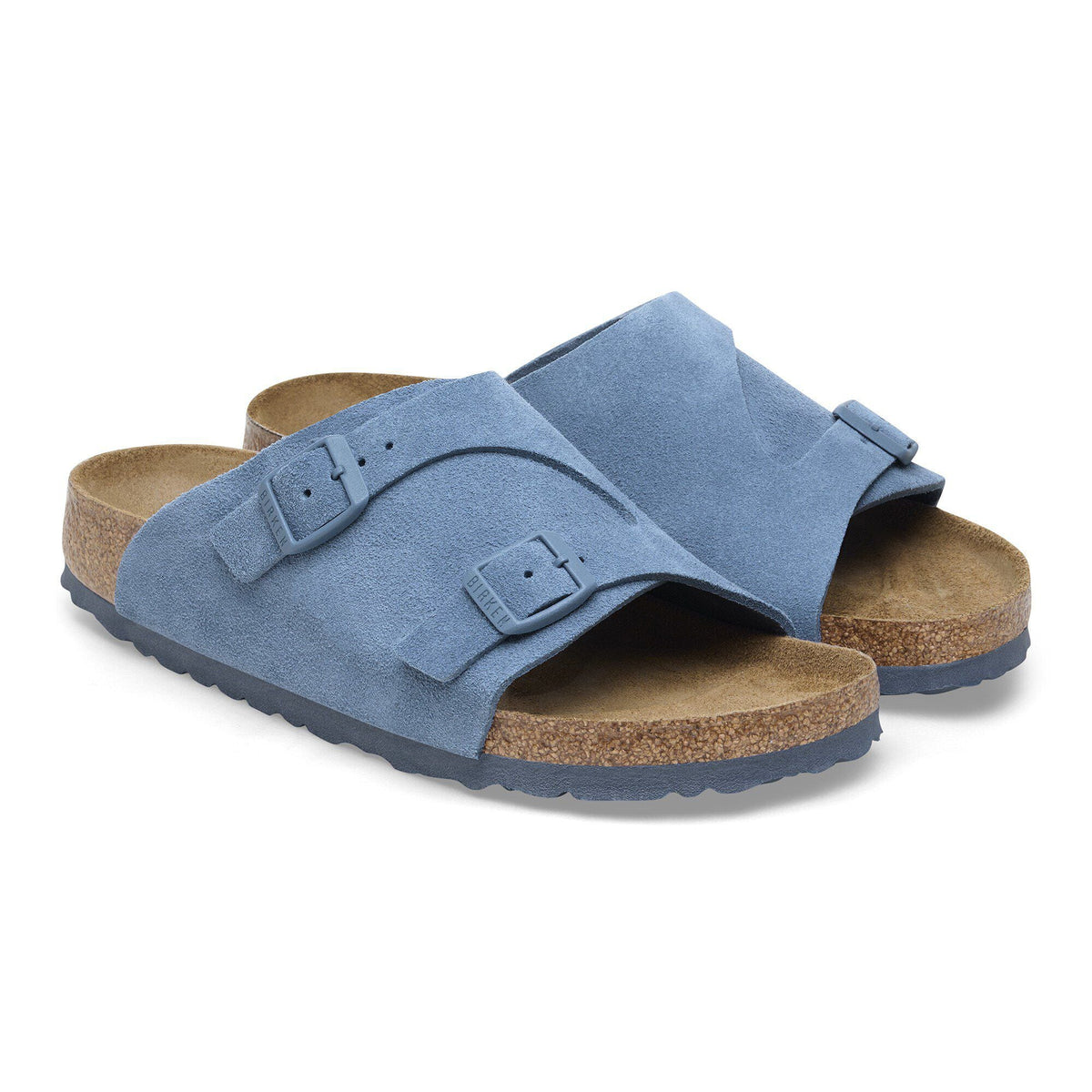 Zürich Suede Leather in Color Elemental Blue | Birkenstock