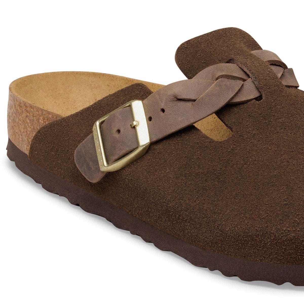 Boston Braided Suede Leather in Color Carafe | Birkenstock