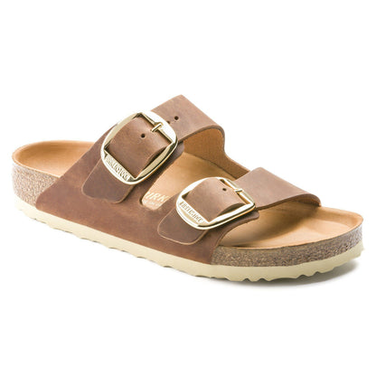 Arizona Big Buckle Oiled Leather in Color Cognac | Birkenstock
