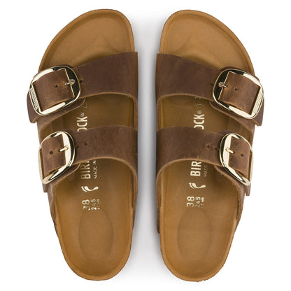 Arizona Big Buckle Oiled Leather in Color Cognac | Birkenstock
