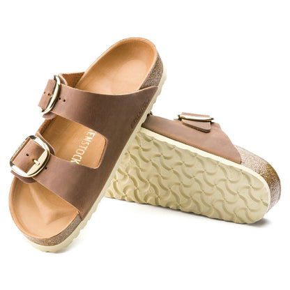 Arizona Big Buckle Oiled Leather in Color Cognac | Birkenstock