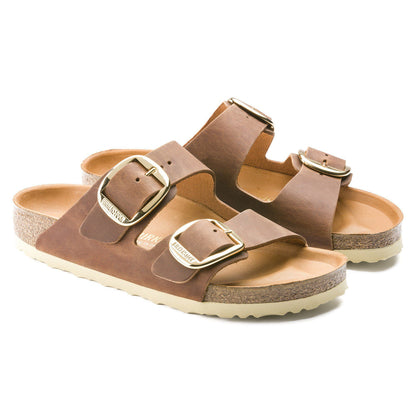 Arizona Big Buckle Oiled Leather in Color Cognac | Birkenstock