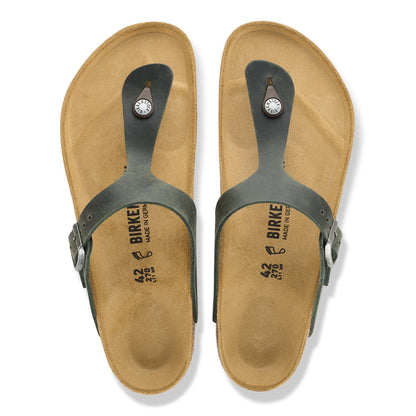 Gizeh Oiled Leather in Color Thyme | Birkenstock