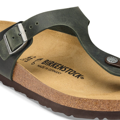 Gizeh Oiled Leather in Color Thyme | Birkenstock