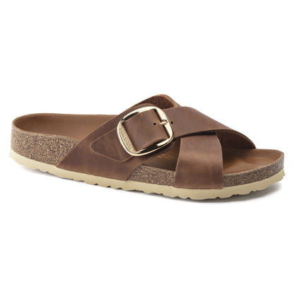 Siena Big Buckle Oiled Leather in Color Cognac | Birkenstock
