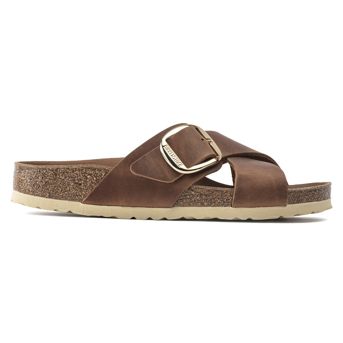 Siena Big Buckle Oiled Leather in Color Cognac | Birkenstock