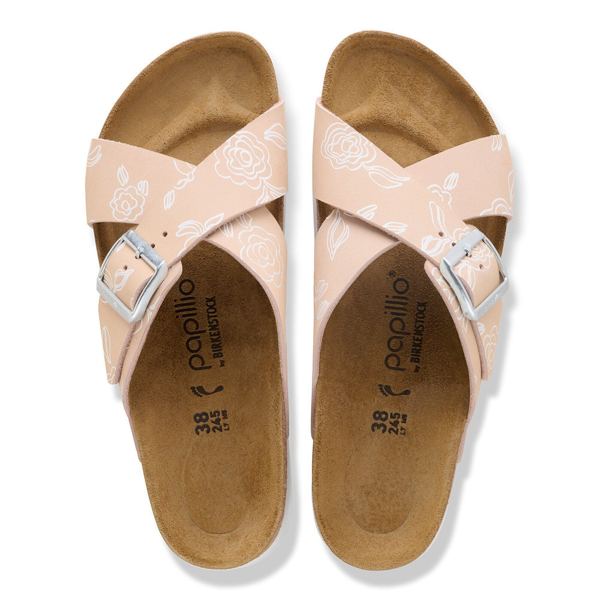 Siena Flex Platform Nubuck Leather in Color Light Rose Flower | Birkenstock
