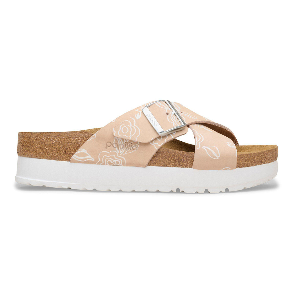 Siena Flex Platform Nubuck Leather in Color Light Rose Flower | Birkenstock