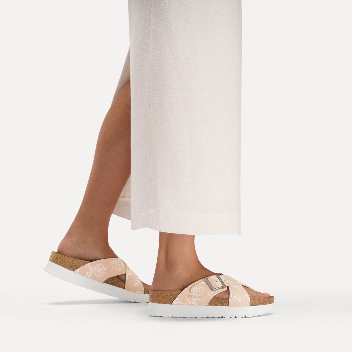 Siena Flex Platform Nubuck Leather in Color Light Rose Flower | Birkenstock