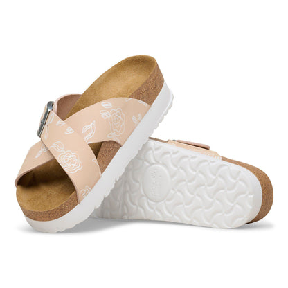 Siena Flex Platform Nubuck Leather in Color Light Rose Flower | Birkenstock