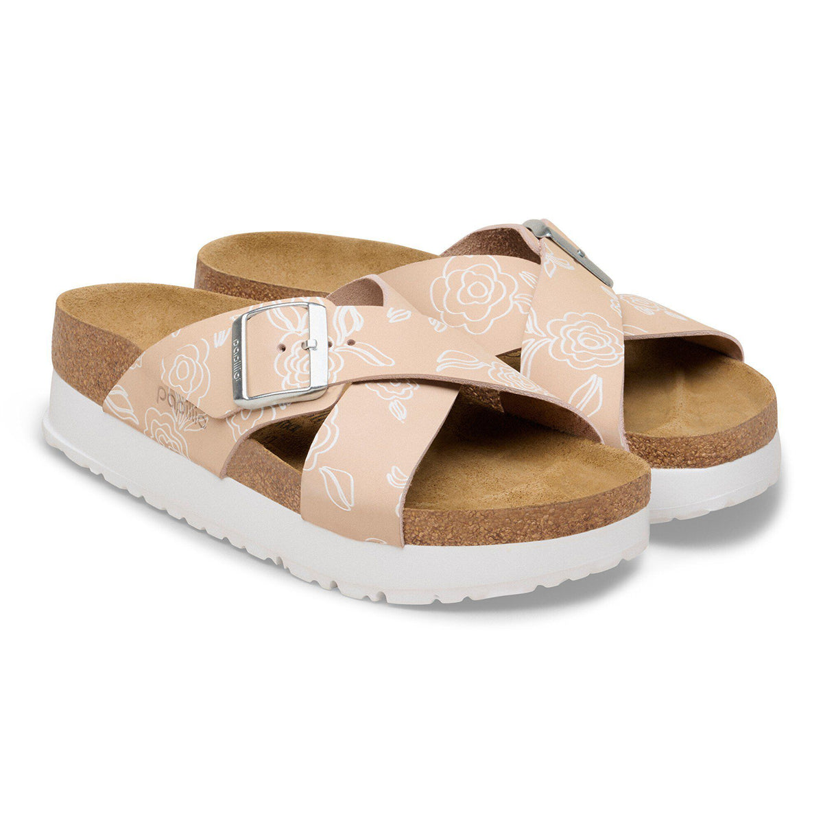 Siena Flex Platform Nubuck Leather in Color Light Rose Flower | Birkenstock