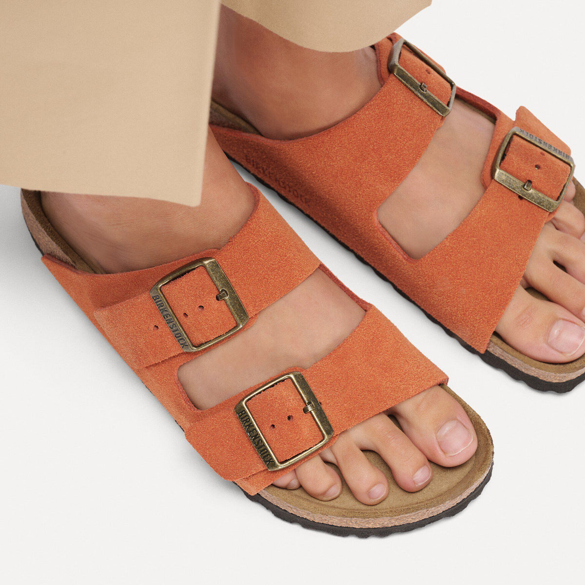 Arizona Suede Leather in Color Dark Rust | Birkenstock