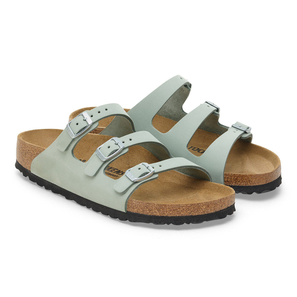 Florida Nubuck Leather in Color Pure Sage | Birkenstock