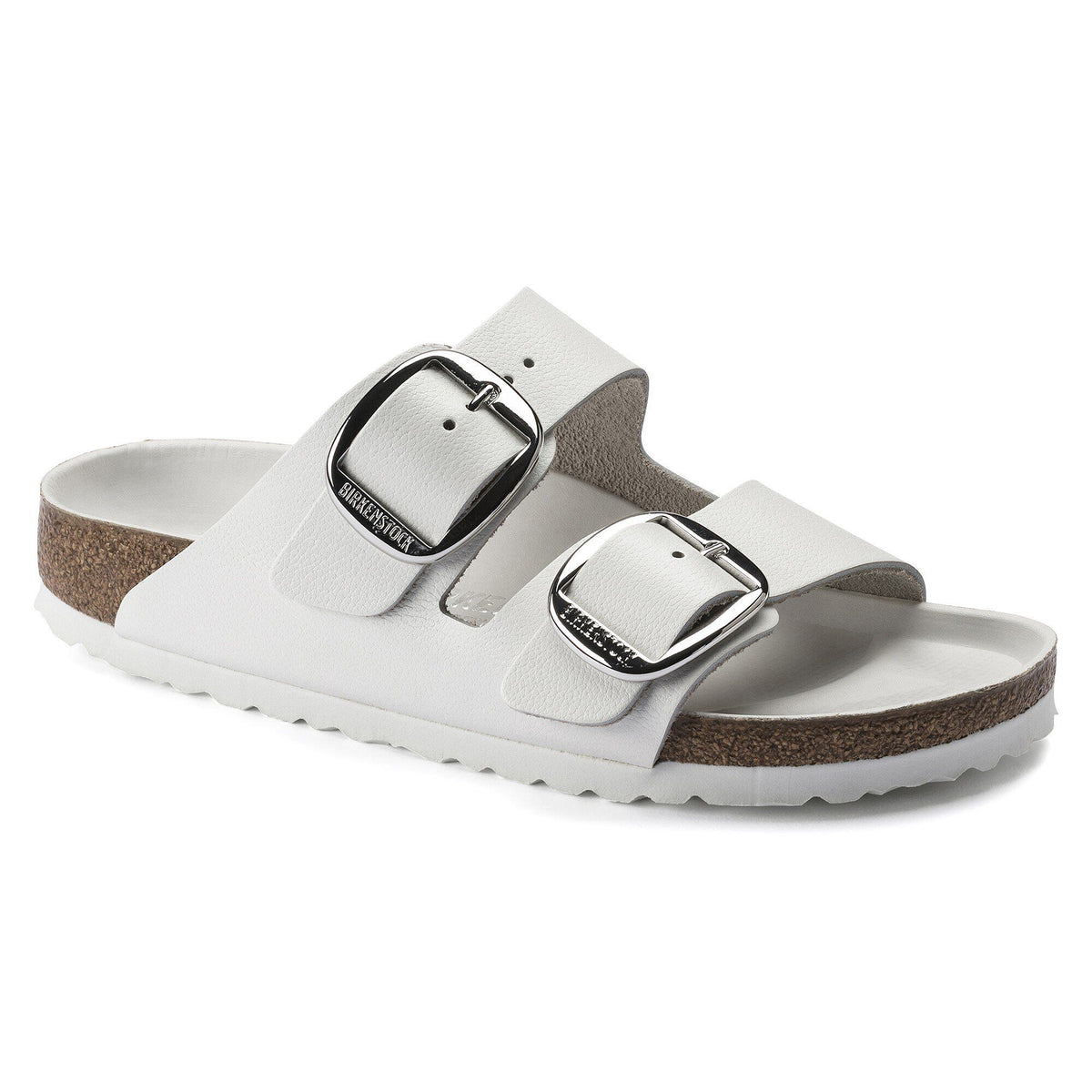 Arizona Big Buckle Leather in Color White | Birkenstock
