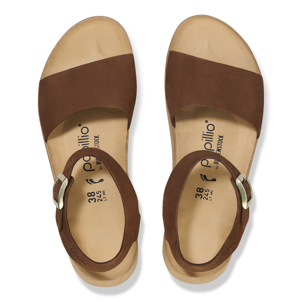 Glenda Nubuck Leather in Color Dark Tea | Birkenstock