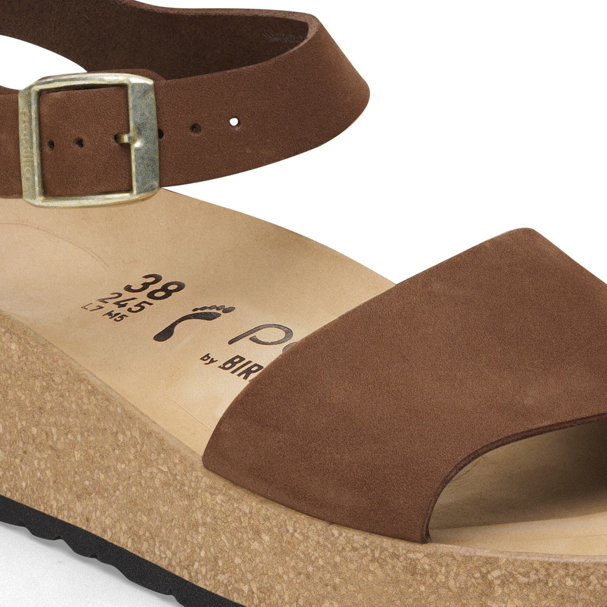 Glenda Nubuck Leather in Color Dark Tea | Birkenstock