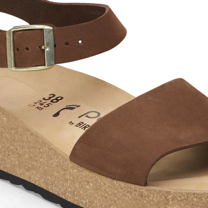 Glenda Nubuck Leather in Color Dark Tea | Birkenstock