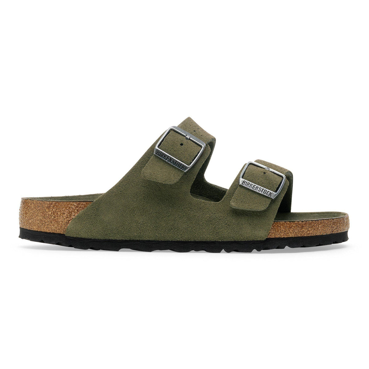 Arizona Soft Footbed Suede Leather in Color Thyme Tonal | Birkenstock