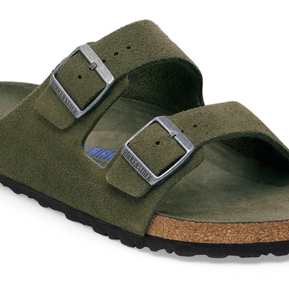 Arizona Soft Footbed Suede Leather in Color Thyme Tonal | Birkenstock