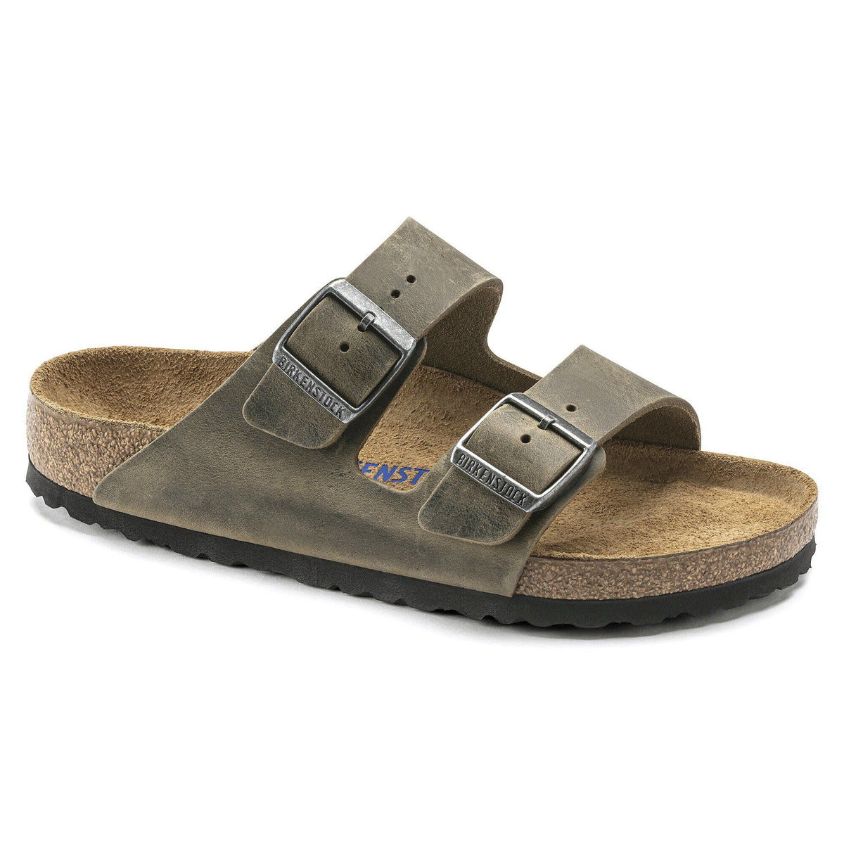 Arizona Soft Footbed Oiled Leather in Color Faded Khaki | Birkenstock