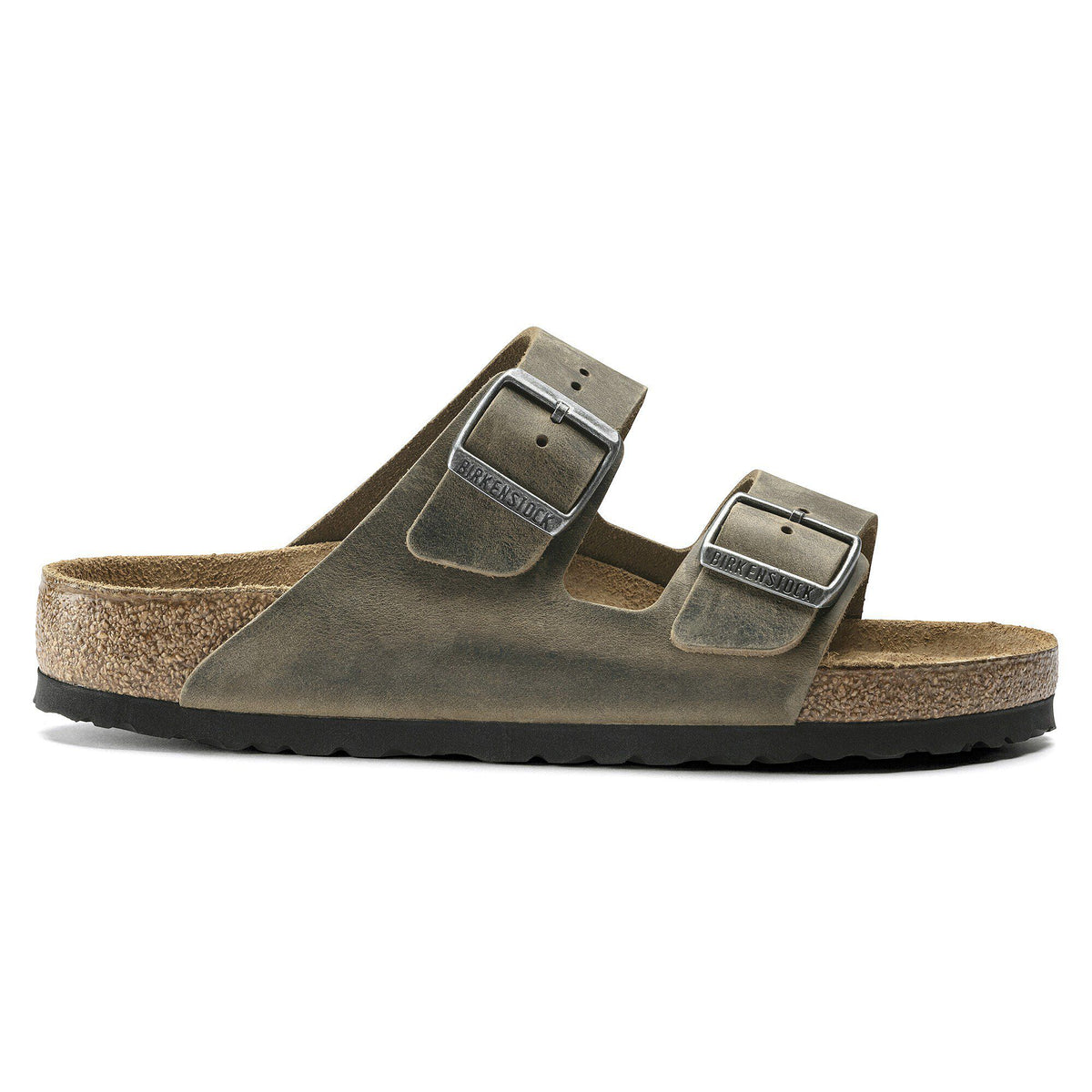 Arizona Soft Footbed Oiled Leather in Color Faded Khaki | Birkenstock