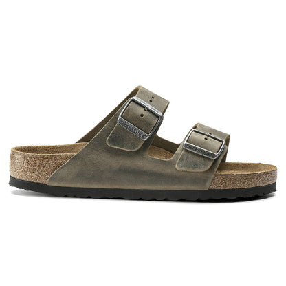 Arizona Soft Footbed Oiled Leather in Color Faded Khaki | Birkenstock