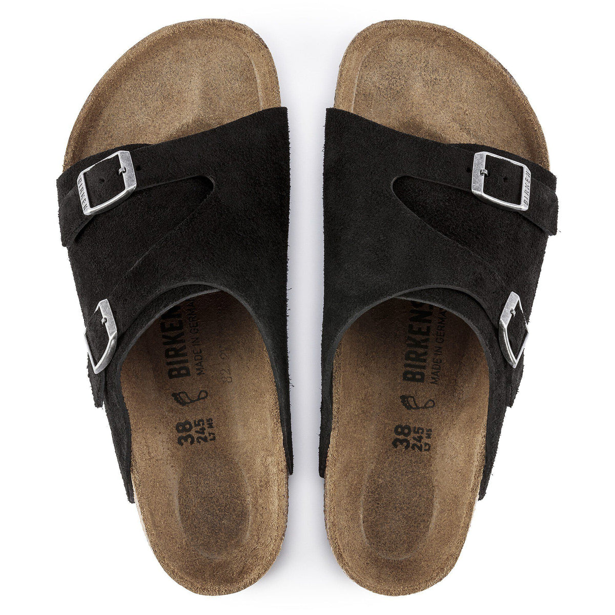 Zürich Suede Leather in Color Black | Birkenstock