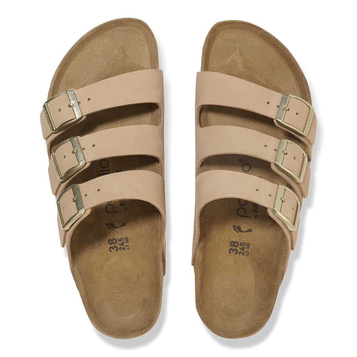 Florida Flex Platform Nubuck Leather in Color Sandcastle | Birkenstock