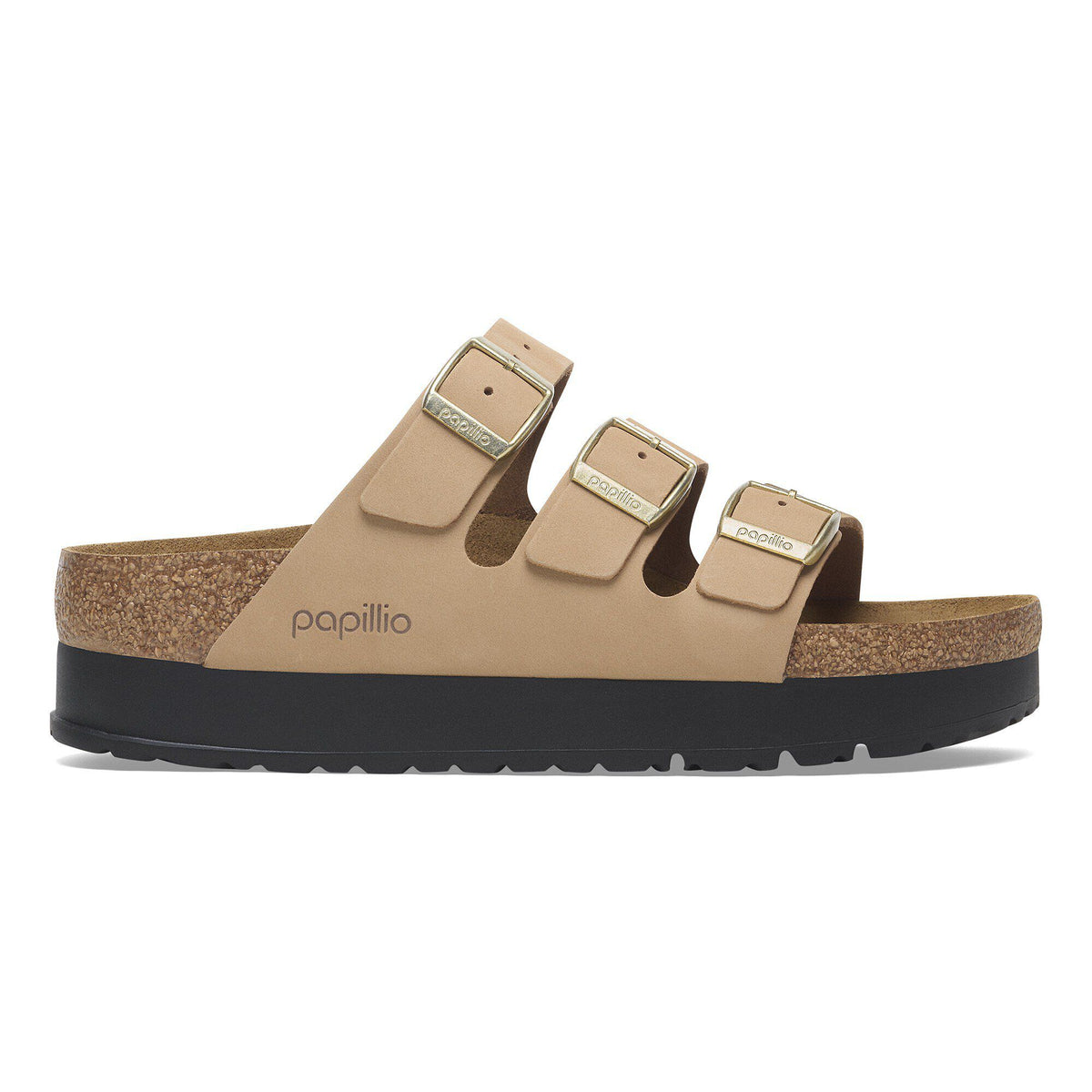 Florida Flex Platform Nubuck Leather in Color Sandcastle | Birkenstock