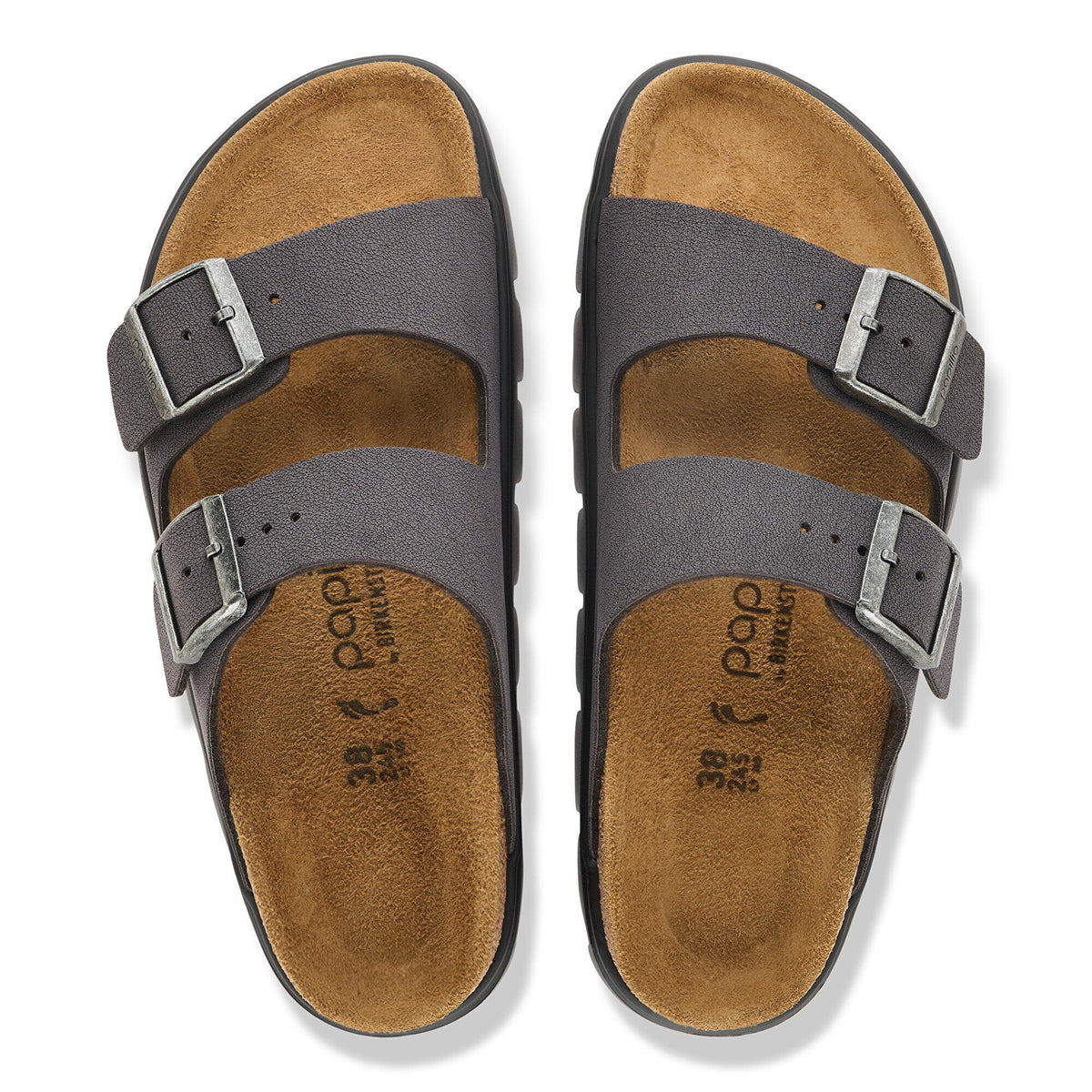 Arizona Chunky Birkibuc in Color Velvet Gray | Birkenstock