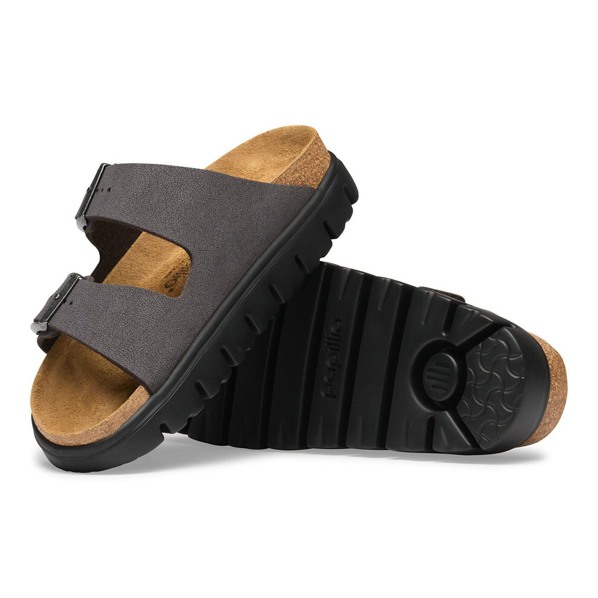 Arizona Chunky Birkibuc in Color Velvet Gray | Birkenstock