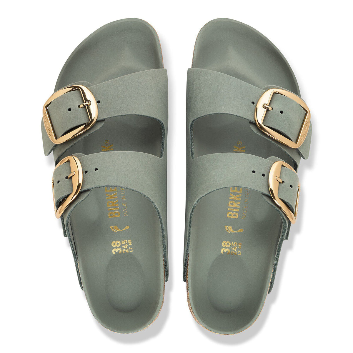 Arizona Big Buckle Oiled Leather in Color Pure Sage | Birkenstock