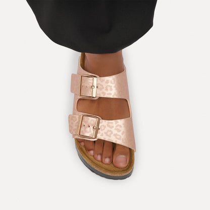 Arizona Flex Platform Birko-Flor in Color Electric Metallic Leo Copper | Birkenstock