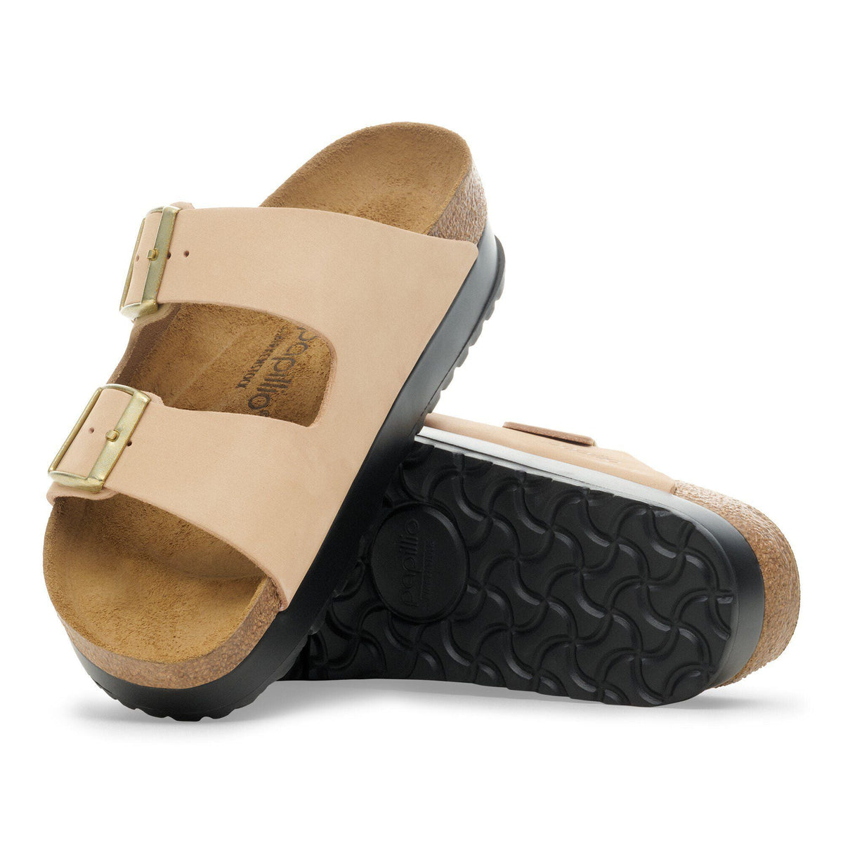 Arizona Flex Platform Nubuck Leather in Color Sandcastle | Birkenstock
