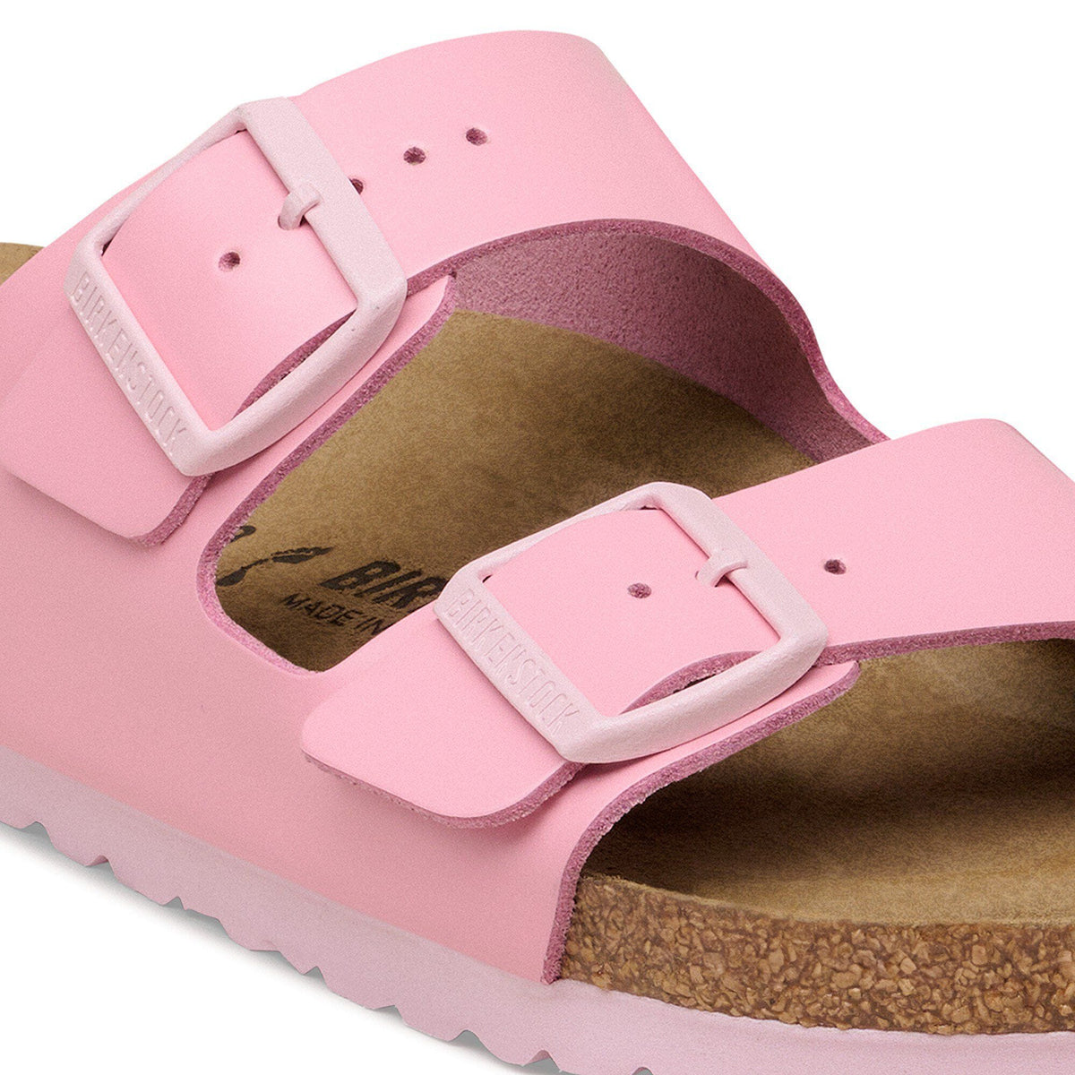 Arizona Natural Leather Patent in Color Fondant Pink | Birkenstock