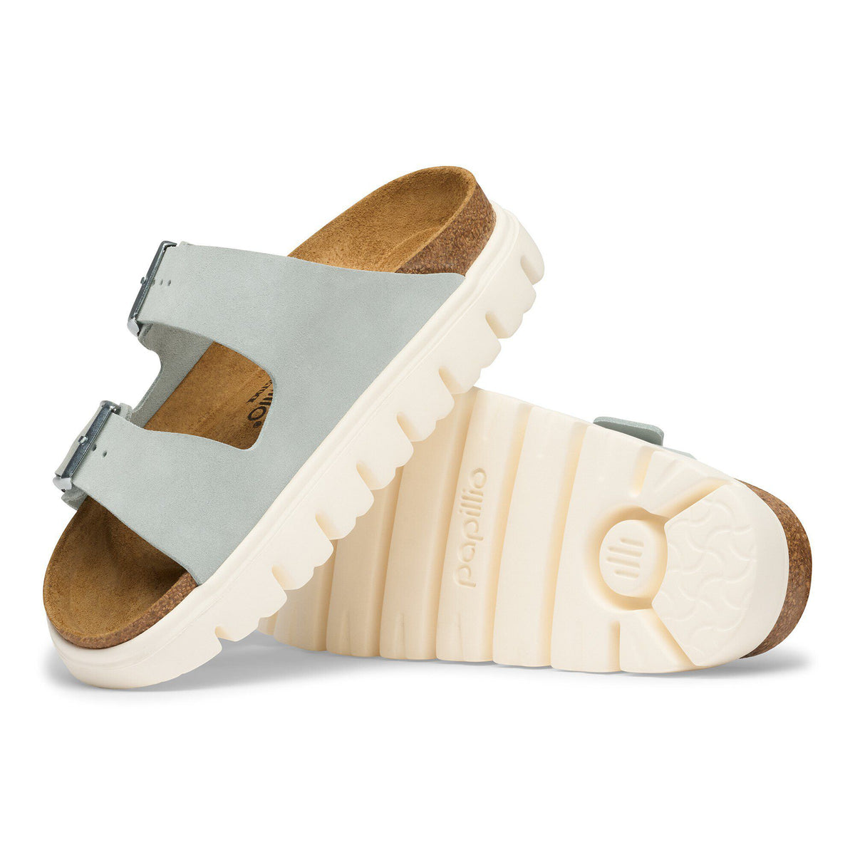 Arizona Chunky Suede Leather in Color Pure Sage | Birkenstock