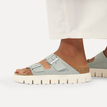 Arizona Chunky Suede Leather in Color Pure Sage | Birkenstock