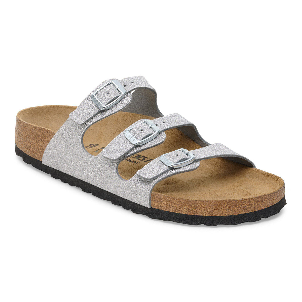 Florida Birko-Flor in Color Shiny Glitter Silver | Birkenstock