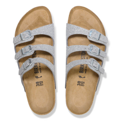 Florida Birko-Flor in Color Shiny Glitter Silver | Birkenstock
