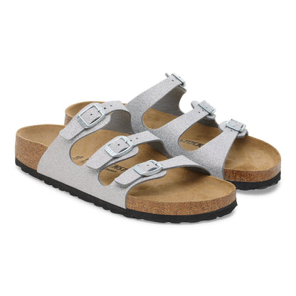 Florida Birko-Flor in Color Shiny Glitter Silver | Birkenstock