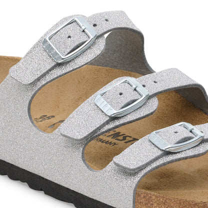 Florida Birko-Flor in Color Shiny Glitter Silver | Birkenstock