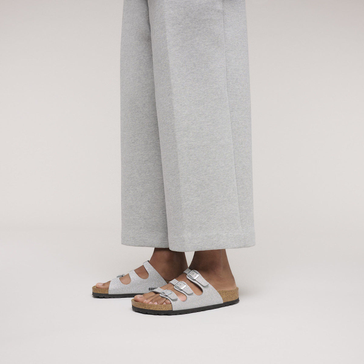 Florida Birko-Flor in Color Shiny Glitter Silver | Birkenstock